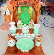 Trọn bộ ban thờ thần tài thổ địa mệnh Mộc