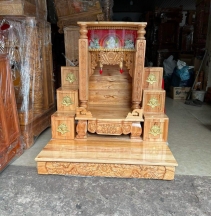 Bục tam cấp gỗ xoan 