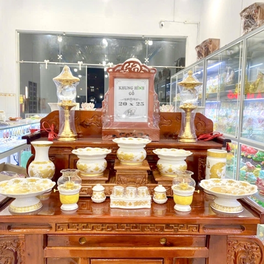 Set mẫu ban gia tiên trang nghiêm