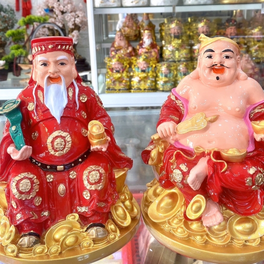 Tượng thần tài thổ địa thần tiền mệnh Hoả 