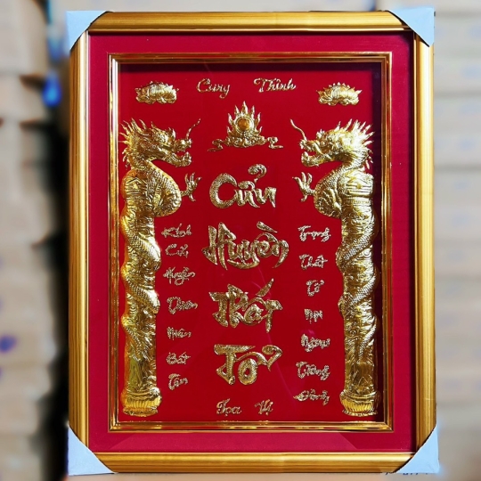 Bài vị cửu huyền dát vàng 