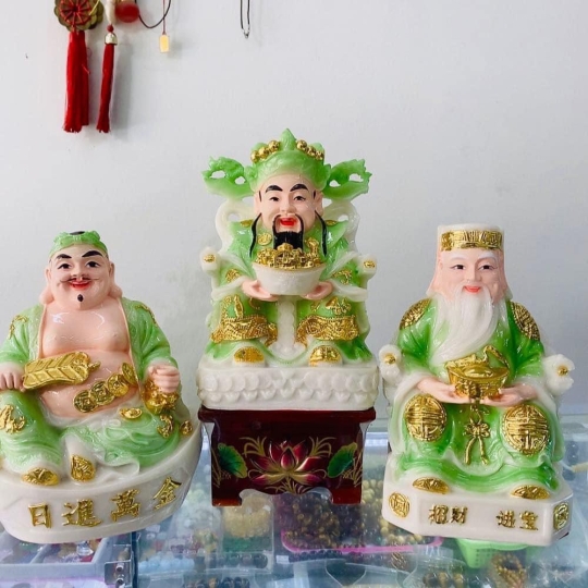 Combo 3 ông Thần tài thổ địa thần tiền mệnh mộc 