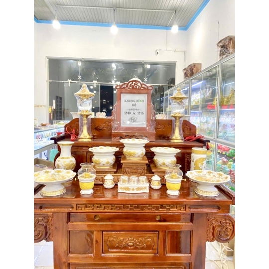 Set mẫu ban gia tiên trang nghiêm