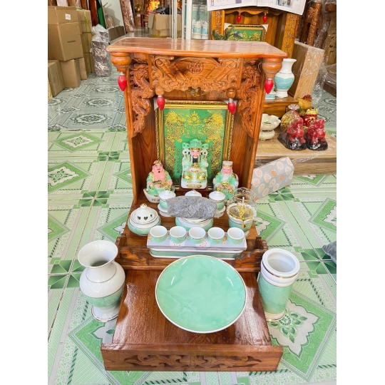 Trọn bộ ban thần tài mệnh mộc