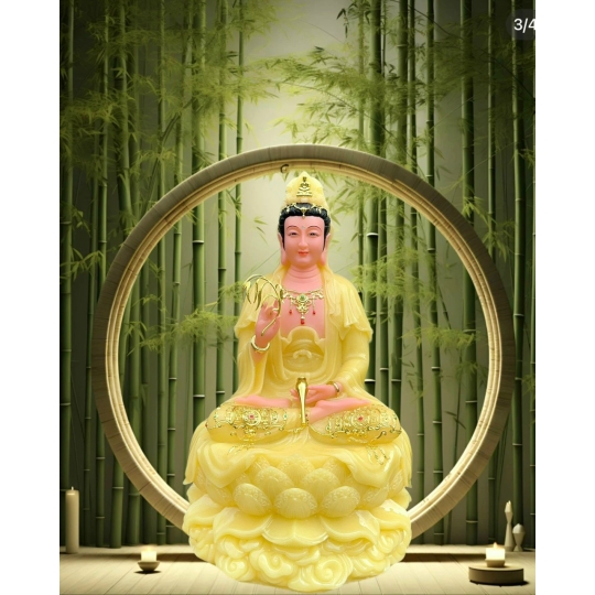 Tượng mẹ Quan âm Bồ tát đá 
