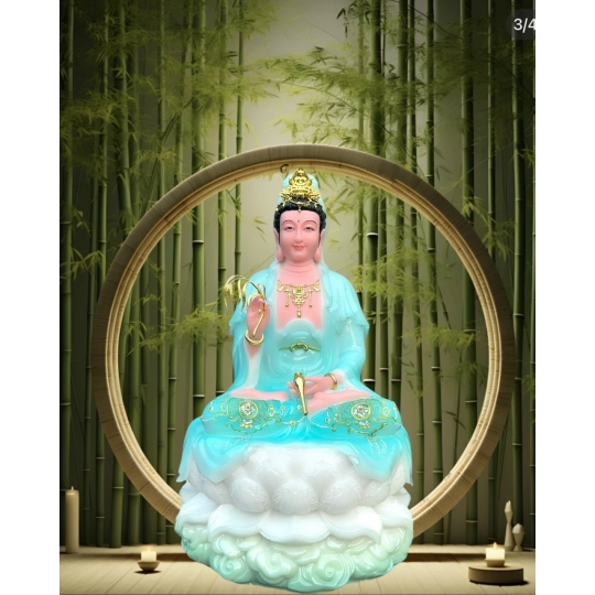 Tượng mẹ Quan âm Bồ tát đá 