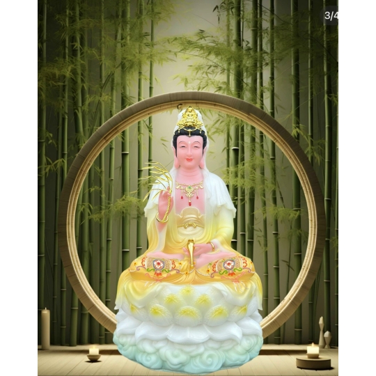 Tượng mẹ Quan âm Bồ tát đá 