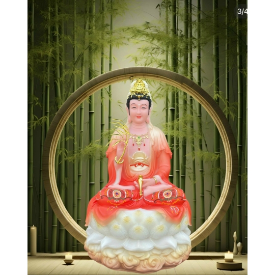 Tượng mẹ Quan âm Bồ tát đá 
