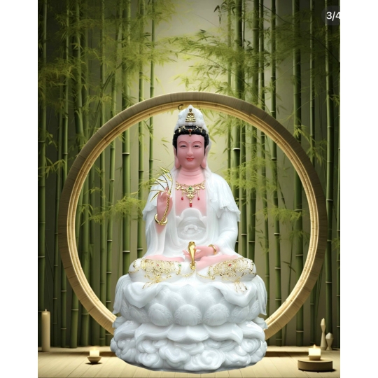 Tượng mẹ Quan âm Bồ tát đá 