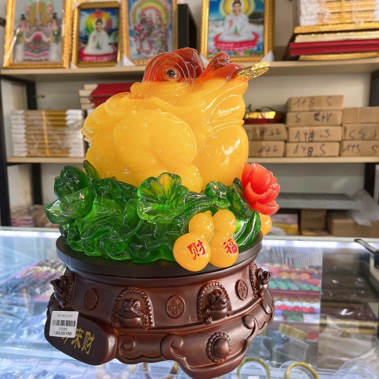 Cóc Tỳ hưu hoa mẫu đơn 