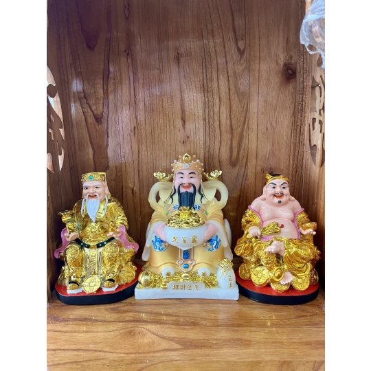 Combo 3 ông Thần Tài Thổ Địa Thần Tiền mệnh Kim - Thổ