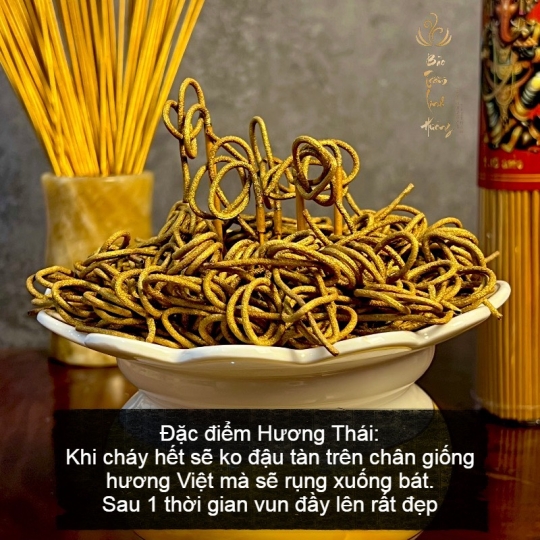 Nhang Thái Thần tài cuốn tàn 