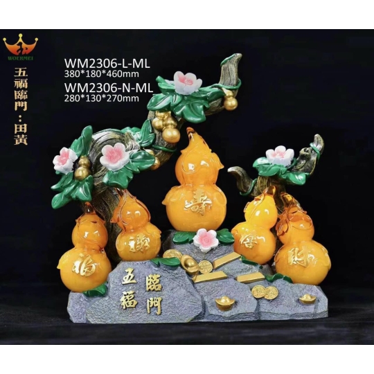 Hồ lô ngũ phúc Thạch Anh 