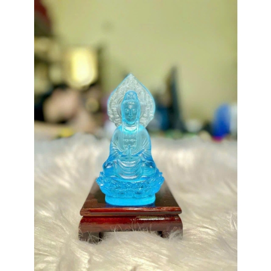 Mẹ quan âm lưu ly để xe 